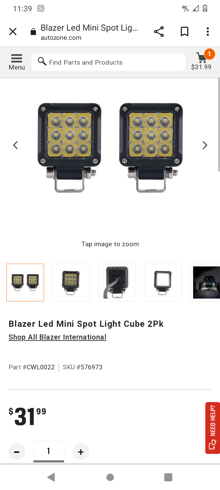 Bright 2 Auxiliary Fog Lights For 31